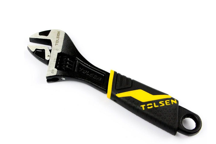 Mỏ lết công nghiệp cán nhựa đen 12 inch/300mm Tolsen 15311