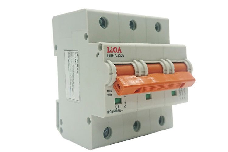 Aptomat loại 3 cực dòng điện 40A LiOA MCB3040/6
