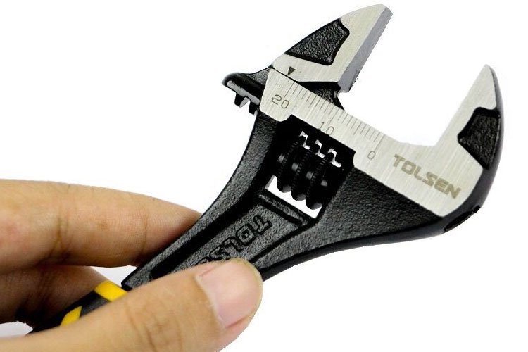 Mỏ lết công nghiệp cán nhựa đen 12 inch/300mm Tolsen 15311