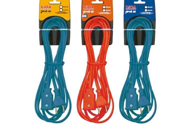 Cáp nối dài nhiều màu loại 3m 10A LiOA C3-2-10A