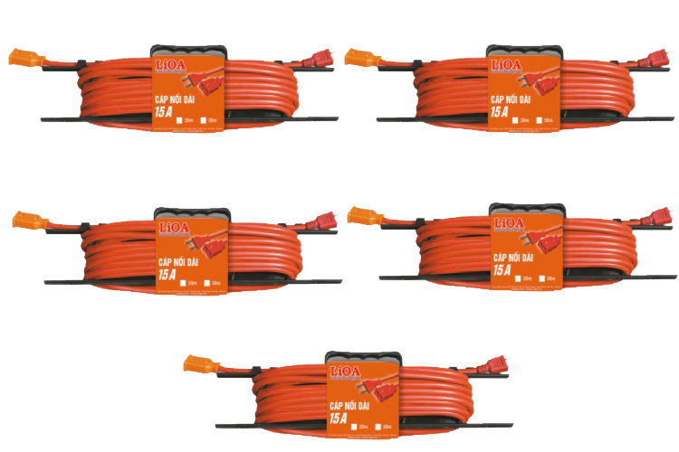 Cáp công trường đa năng loại 10m 15A LiOA CCT10-2-15A