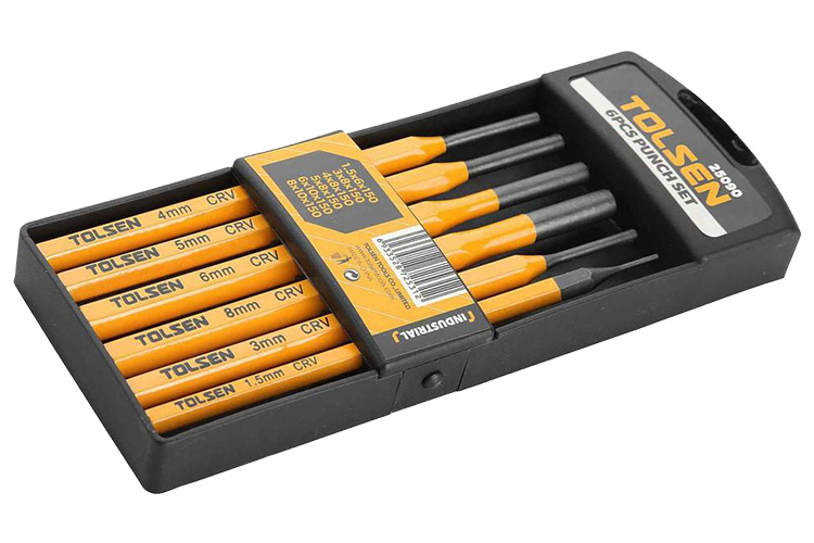 Set of 6 Tolsen 25090 industrial chisels