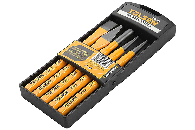 Set of 5 Tolsen 25091 industrial chisels