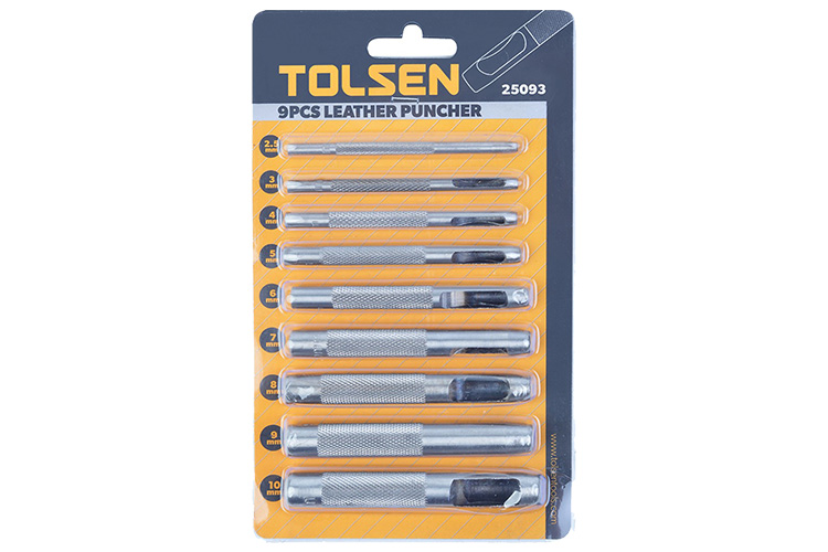 Set of 9 Tolsen 25093 groove chisels