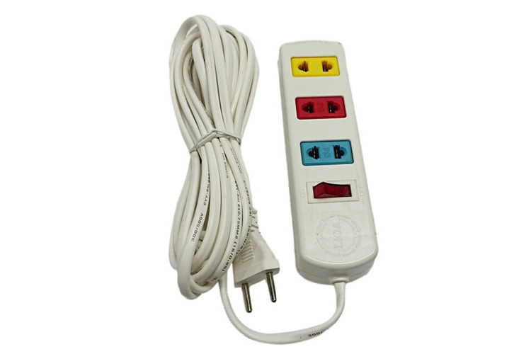 Ổ cắm điện 3 ổ cắm 1 công tắc dây 3m LiOA 3S3W