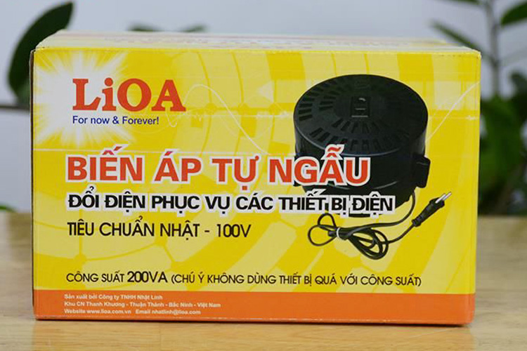 Biến áp đổi nguồn hạ áp 1 pha 0.2kVA LiOA DN002
