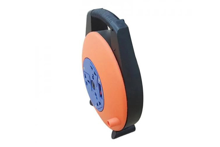 Ổ cắm điện quay tay- cuộn dây kín kiểu xách tay loại 10m 10A LiOA XTD10-2-10A