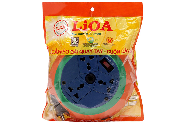 Ổ cắm đĩa bay dây 5m 10A LiOA DB52-10A