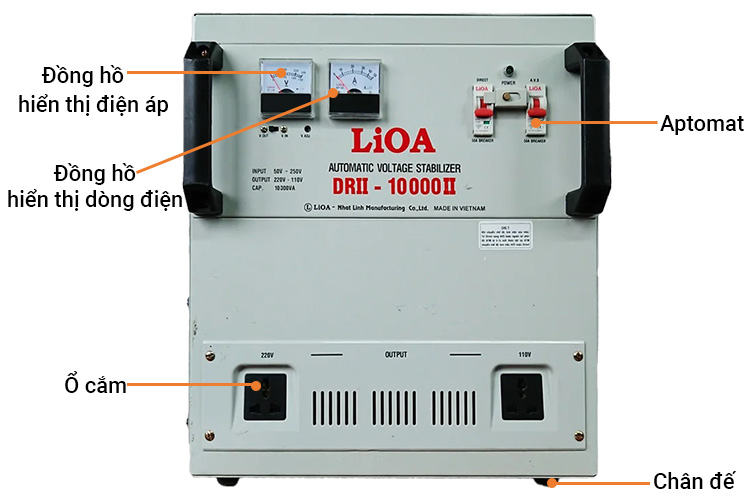 1-phase voltage stabilizer 10kVA LiOA DRII- 10000 II