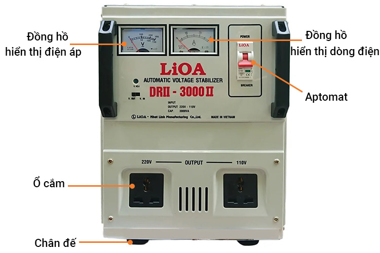 ổn áp 1 pha 3kVA LiOA DRII- 3000 II