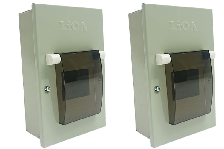 Tủ điện kim loại chứa 2 APTOMAT LiOA SE2PL