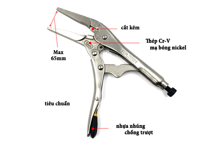 kềm bấm nhọn công nghiệp 9 inch/230mm Tolsen 10053