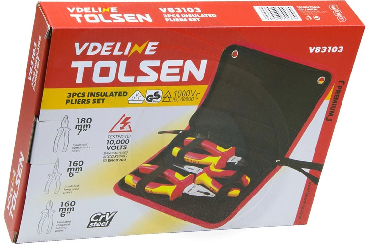 kềm điện cách điện 3 chi tiết Tolsen V83103