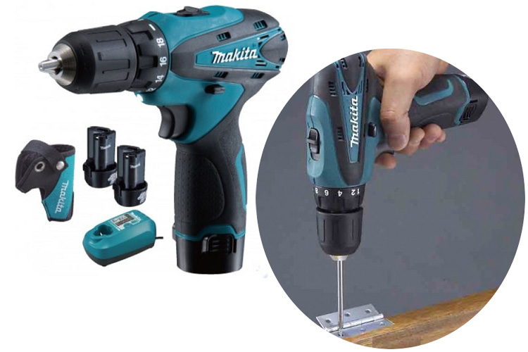 Máy khoan và vặn vít dùng pin 10.8V Makita DF330DWE