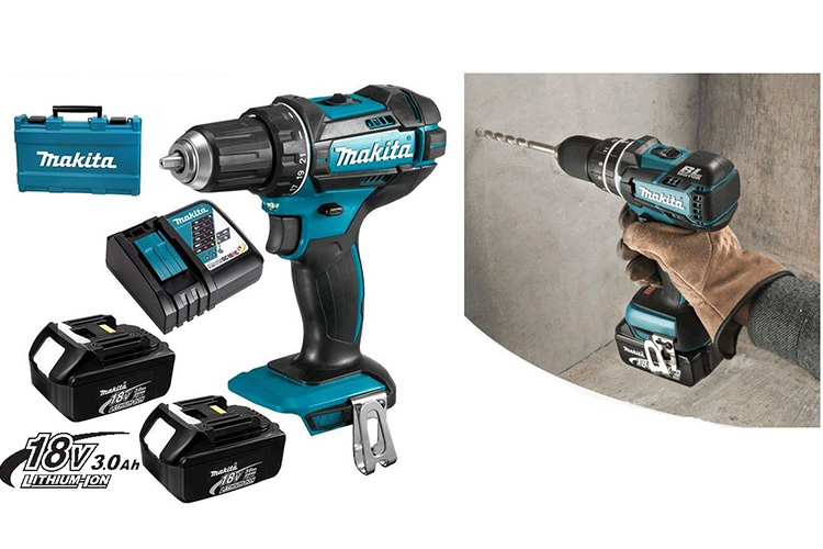 Máy khoan và vặn vít dùng pin 18V Makita DHP482RFE