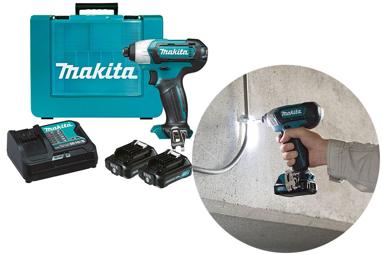 Máy khoan và vặn vít dùng pin 12V Makita TD110DSAE