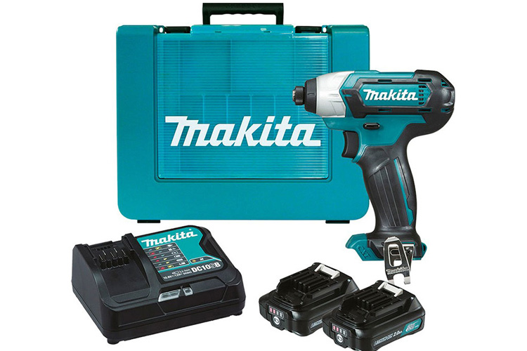 Máy khoan và vặn vít dùng pin 12V Makita TD110DSYE