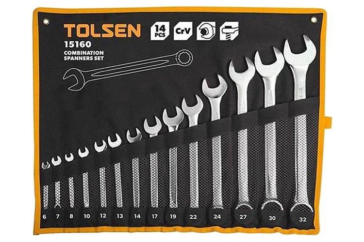 Set of 14 Tolsen 15160 key rings