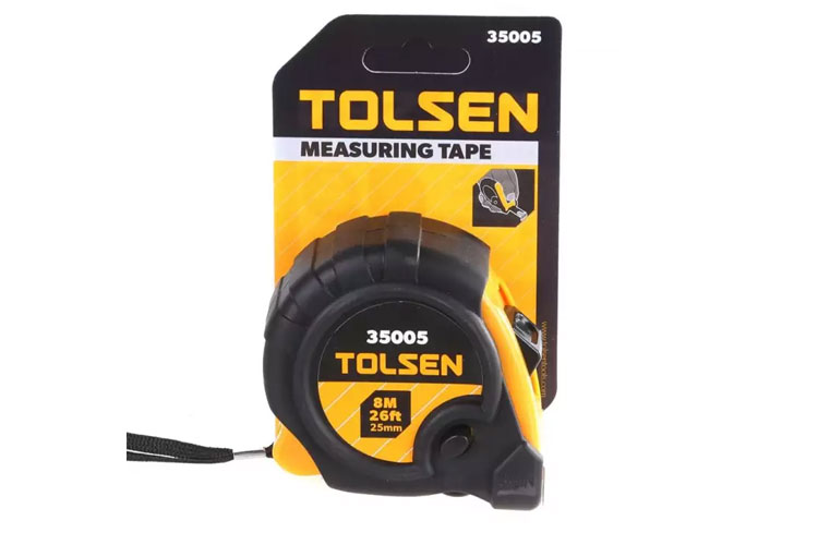 Thước cuộn 8m bọc nhựa mềm Tolsen 35005