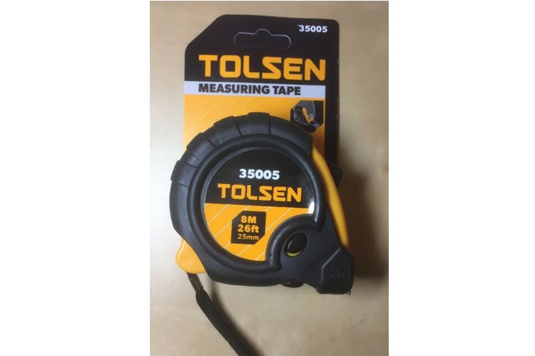 Thước cuộn 8m bọc nhựa mềm Tolsen 35005
