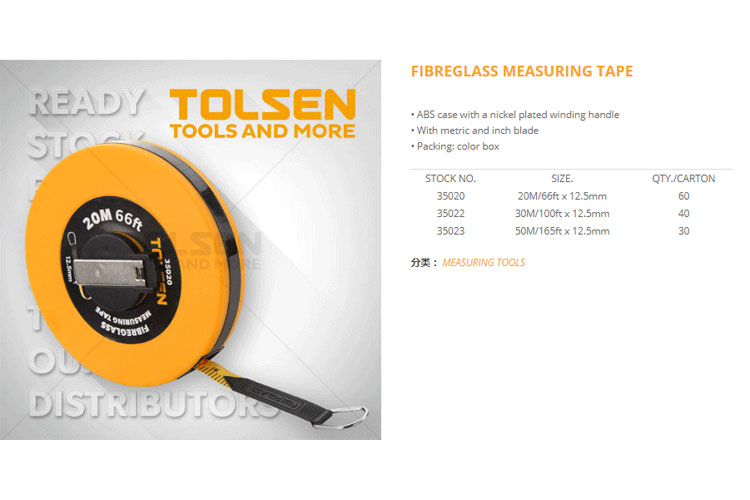 Thước dây nhựa 50m Tolsen 35023