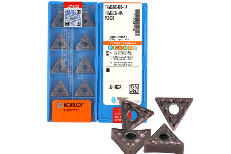 Mảnh dao tiện hợp kim Korloy TNMG160408 VB CC1500
