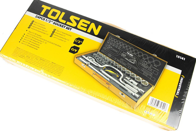 Bộ típ 24 chi tiết 1/2 inch Tolsen 15141