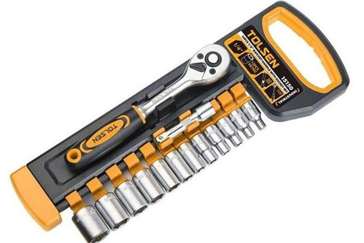 Bộ 14 chi tiết đầu típ tự động 1/4 inch Tolsen 15150