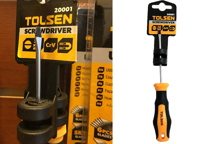 Tua vít cán mềm 3.0x75mm Tolsen 20001