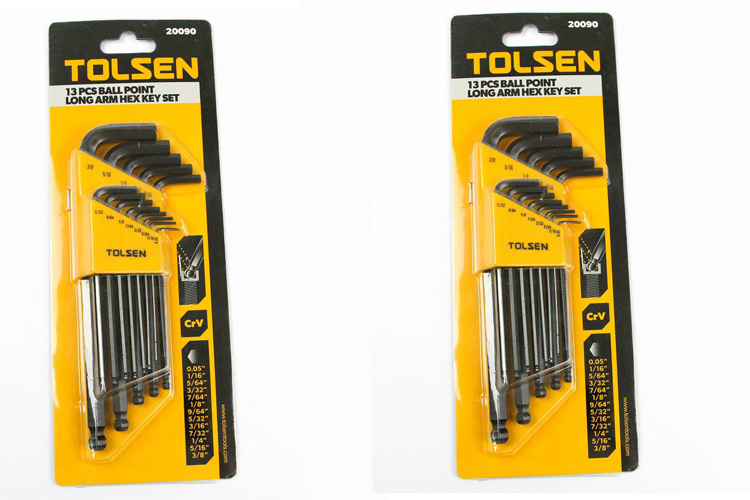 Bộ 13 cây lục giác đầu bi hệ inch Tolsen 20090