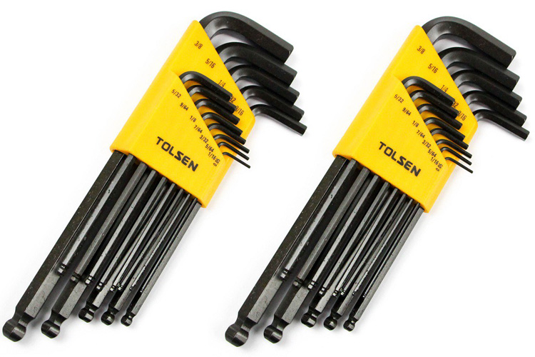Bộ 13 cây lục giác đầu bi hệ inch Tolsen 20090