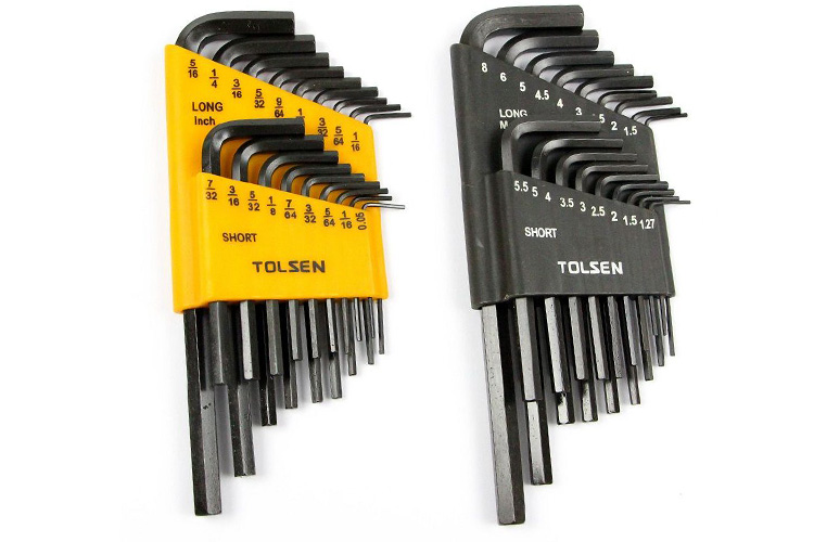 Bộ 36 cây lục giác hệ met inch Tolsen 20094