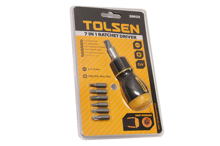 Bộ tua vít tự động 7 trong 1 Tolsen 20033