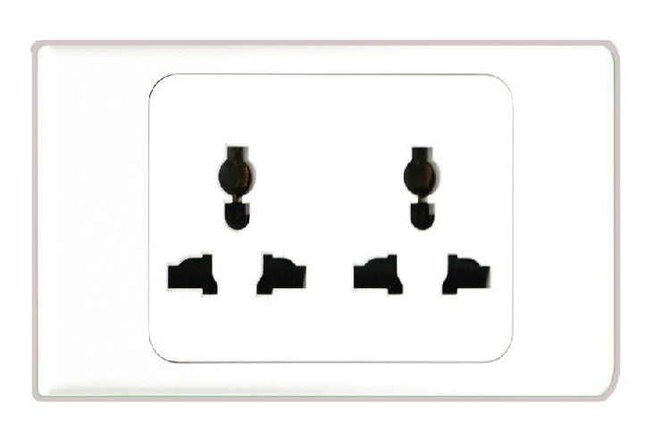 Ổ cắm đôi đa năng đế liền 16A MPE A20UESM2N