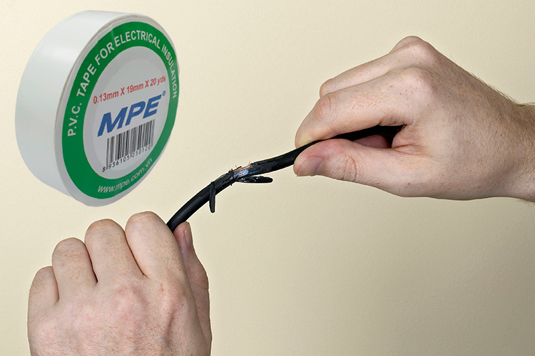 Băng keo điện P.V.C 0.13mmx19mmx20yds BKW-20 màu trắng