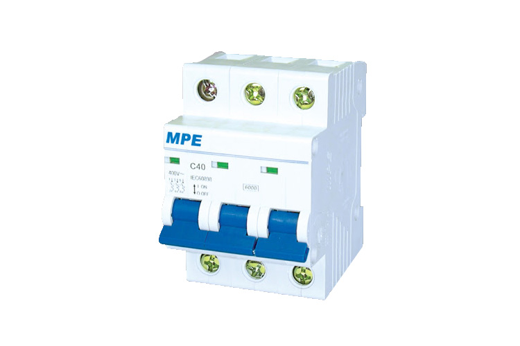 Cầu dao tự động số cực 3p, In 50A MPE MP6-C350 ICu 6kA