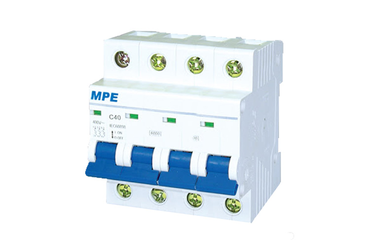 Cầu dao tự động số cực 4p, In 63A MPE MP6-C463 ICu 6kA