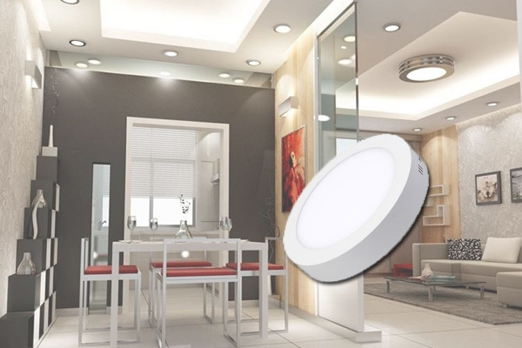 Đèn Led Panel tròn nổi Dimmable 18W MPE SRPL-18T/DIM ánh sáng trắng