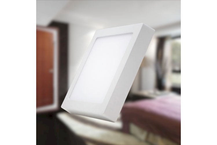 Đèn Led Panel vuông nổi Dimmable 12W MPE SSPL-12V/DIM ánh sáng vàng