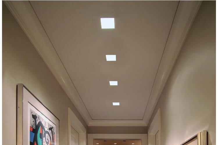 Đèn Led Panel vuông âm trần 24W MPE SPL-24V ánh sáng vàng