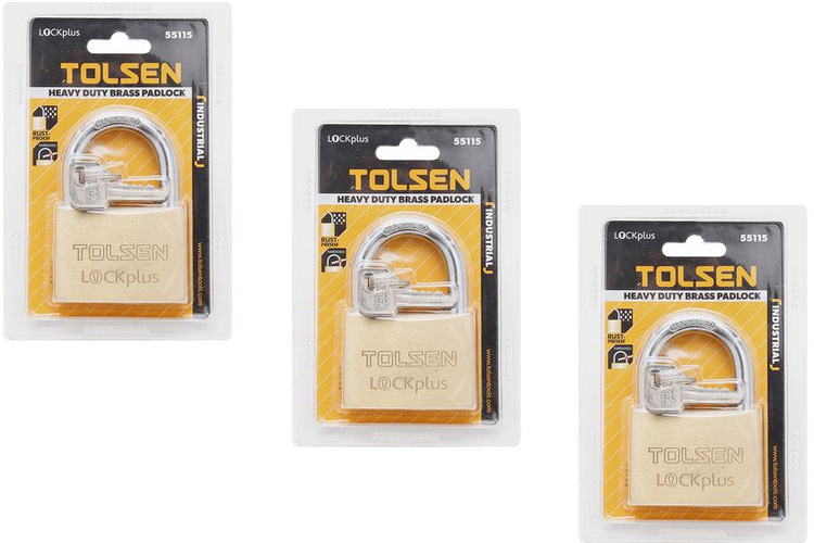 Ổ khóa đồng công nghiệp 50mm Tolsen 55115