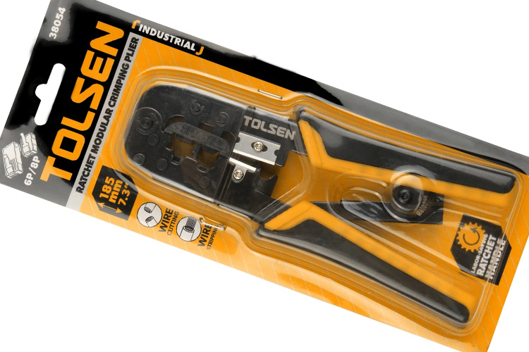 Kìm bấm line 185mm Tolsen 38054