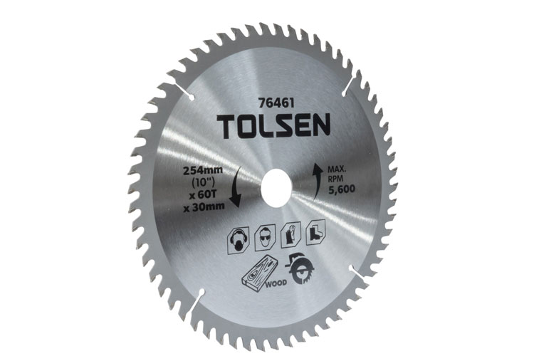 Đĩa cắt gỗ 60 răng 254mm Tolsen 76461