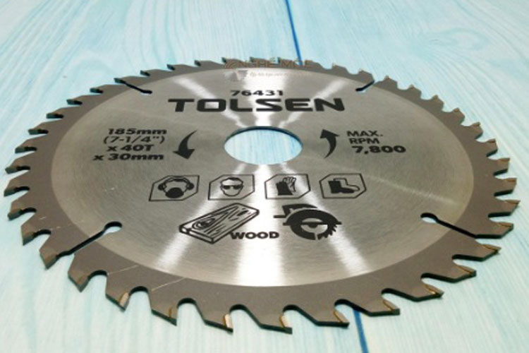 Đĩa cắt gỗ 40 răng 185mm Tolsen 76431