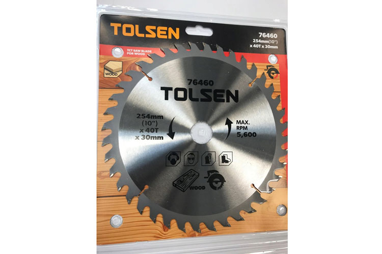 Đĩa cắt gỗ 40 răng 254mm Tolsen 76460