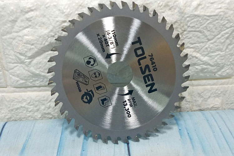 Đĩa cắt gỗ 40 răng 110mm Tolsen 76410