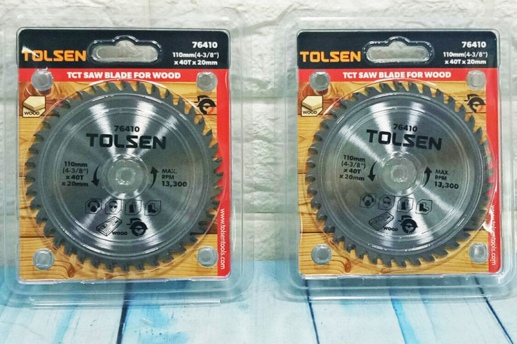 Đĩa cắt gỗ 40 răng 110mm Tolsen 76410