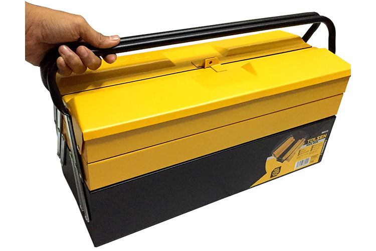 Thùng đồ nghề sắt 3 tầng 495cm Tolsen 80212