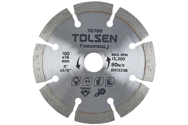Đĩa cắt gạch khô 100mm Tolsen 76700