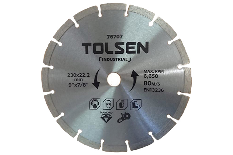 Đĩa cắt 230×22.2mm Tolsen 76707